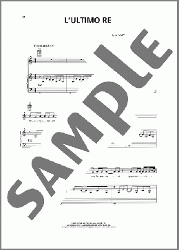 L'Ultimo Re(Andrea Bocelli) 楽譜 ピアノ & ボーカル & ギター ダウンロード