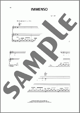Immenso(Andrea Bocelli) 楽譜 ピアノ & ボーカル & ギター ダウンロード
