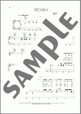Trouble(Shawn Colvin) 楽譜 ピアノ & ボーカル & ギター ダウンロード