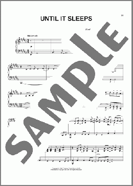 Until It Sleeps(Metallica) 楽譜 ピアノ(ソロ) ダウンロード