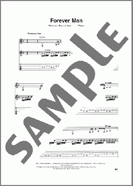 Forever Man(Eric Clapton) 楽譜 ギター（ソロ） ダウンロード