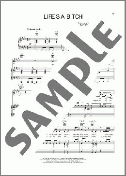 Life's A Bitch (from Dawson's Creek)(Shooter) 楽譜 ピアノ & ボーカル & ギター ダウンロード