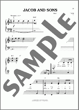 Jacob And Sons (from Joseph and the Amazing Technicolor Dreamcoat)(Tim Rice/Andrew Lloyd Webber) 楽譜 ピアノ(ソロ) ダウンロード