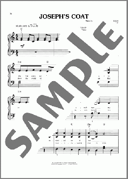 Joseph's Coat (from Joseph and the Amazing Technicolor Dreamcoat)(Tim Rice/Andrew Lloyd Webber) 楽譜 ピアノ(ソロ) ダウンロード
