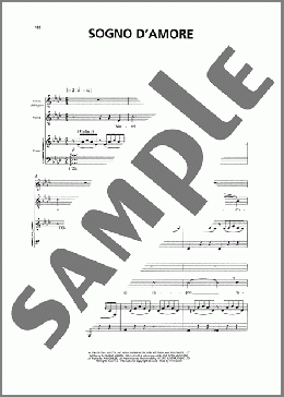 Sogno D'Amore(Andrea Bocelli) 楽譜 ピアノ & ボーカル & ギター ダウンロード