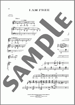 I Am Free (from Zorba)(Fred Ebb/John Kander/Kander & Ebb) 楽譜 ピアノ & ボーカル ダウンロード