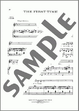 The First Time (from Zorba)(Fred Ebb/John Kander/Kander & Ebb) 楽譜 ピアノ & ボーカル ダウンロード