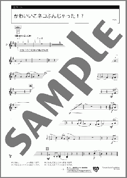 かわいいこネコふんじゃった!? 2パート(T.Oesten / 不詳) 楽譜 エレクトーン（アンサンブル） 初級 ダウンロード
