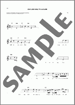 One Less Bell To Answer(The 5th Dimension) 楽譜 その他 ダウンロード