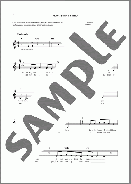 Always On My Mind(Willie Nelson) 楽譜 その他 ダウンロード