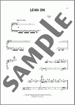 Lean On(Rebecca St. James) 楽譜 ピアノ & ボーカル & ギター ダウンロード