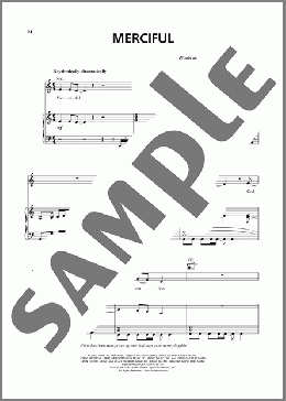 Merciful(Rebecca St. James) 楽譜 ピアノ & ボーカル & ギター ダウンロード