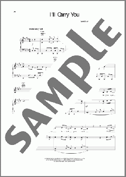 I'll Carry You(Rebecca St. James) 楽譜 ピアノ & ボーカル & ギター ダウンロード