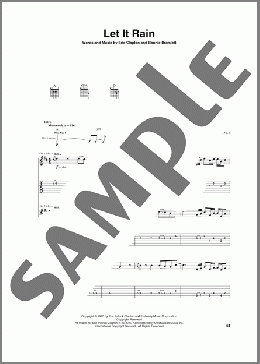 Let It Rain(Eric Clapton) 楽譜 ギター(ソロ) ダウンロード