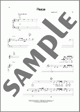 Peace(Rebecca St. James) 楽譜 ピアノ & ボーカル & ギター ダウンロード