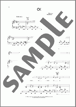 OK(Rebecca St. James) 楽譜 ピアノ & ボーカル & ギター ダウンロード