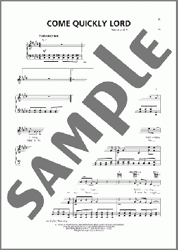 Come Quickly Lord(Rebecca St. James) 楽譜 ピアノ & ボーカル & ギター ダウンロード