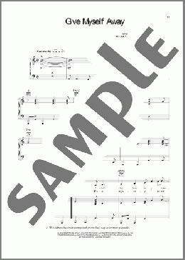 Give Myself Away(Rebecca St. James) 楽譜 ピアノ & ボーカル & ギター ダウンロード