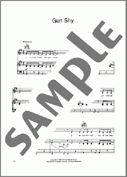 Gun Shy(10,000 Maniacs) 楽譜 ピアノ & ボーカル & ギター ダウンロード