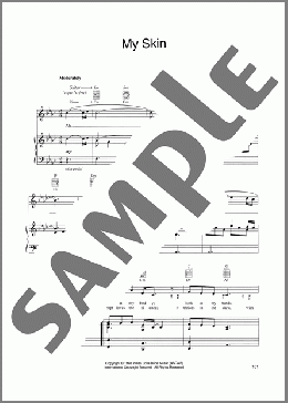 My Skin(Natalie Merchant) 楽譜 ピアノ & ボーカル & ギター ダウンロード