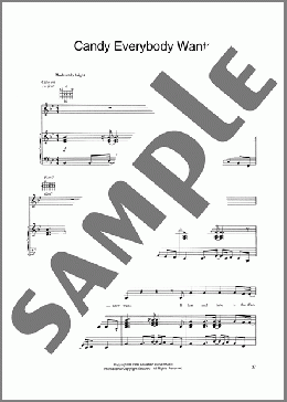 Candy Everybody Wants(10,000 Maniacs) 楽譜 ピアノ & ボーカル & ギター ダウンロード