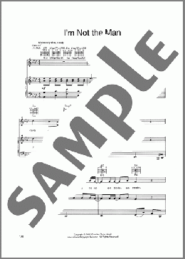 I'm Not The Man(10,000 Maniacs) 楽譜 ピアノ & ボーカル & ギター ダウンロード
