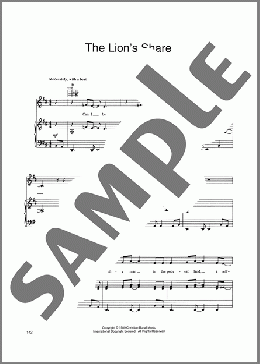 The Lion's Share(10,000 Maniacs) 楽譜 ピアノ & ボーカル & ギター ダウンロード