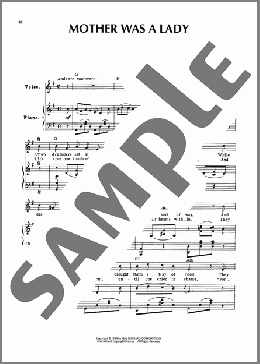 Mother Was A Lady(Edward B. Marks/Joseph W. Stern) 楽譜 ピアノ & ボーカル & ギター ダウンロード