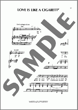 Love Is Like A Cigarette(Victor Herbert/Glen MacDonough) 楽譜 ピアノ & ボーカル & ギター ダウンロード