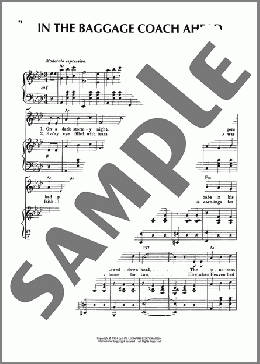 In The Baggage Coach Ahead(Gussie L. Davis) 楽譜 ピアノ & ボーカル & ギター ダウンロード