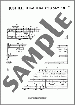 Just Tell Them That You Saw Me(Paul Dresser) 楽譜 ピアノ & ボーカル & ギター ダウンロード