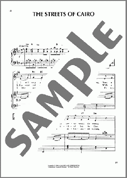 The Streets Of Cairo(James Thornton) 楽譜 ピアノ & ボーカル & ギター ダウンロード