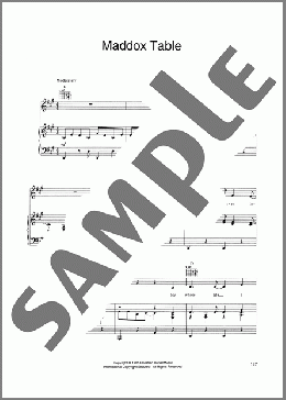 Maddox Table(10,000 Maniacs) 楽譜 ピアノ & ボーカル & ギター ダウンロード