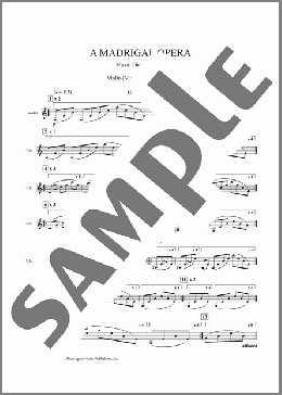 A Madrigal Opera (Score)(Philip Glass) 楽譜 合唱（その他） ダウンロード