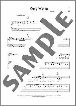 Only Worse(Randy Travis) 楽譜 ピアノ & ボーカル & ギター ダウンロード