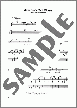 Milkcow's Calf Blues(Robert Johnson) 楽譜 ギター(ソロ) ダウンロード