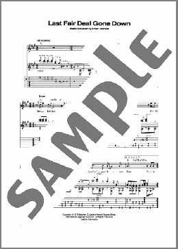 Last Fair Deal Gone Down(Robert Johnson) 楽譜 ギター(ソロ) ダウンロード