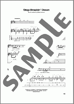 Stop Breakin' Down Blues(Robert Johnson) 楽譜 ギター(ソロ) ダウンロード