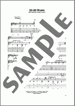 32-20 Blues(Robert Johnson) 楽譜 ギター(ソロ) ダウンロード