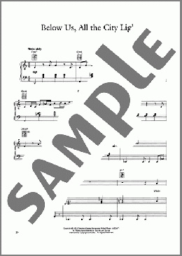 Below Us, All The City Lights(Tower Of Power) 楽譜 ピアノ & ボーカル & ギター ダウンロード