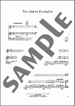 You Got To Funkifize(Tower Of Power) 楽譜 ピアノ & ボーカル & ギター ダウンロード