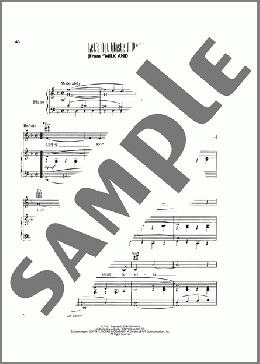 Let's Not Waste A Moment (from Milk And Honey)(Jerry Herman) 楽譜 ピアノ & ボーカル & ギター ダウンロード