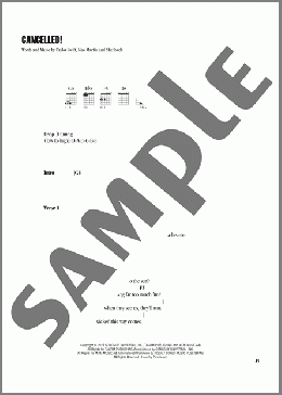 CANCELLED!(Taylor Swift) 楽譜 ギター(コード) ダウンロード