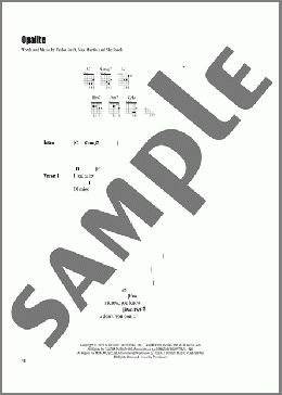 Opalite(Taylor Swift) 楽譜 ギター(コード) ダウンロード