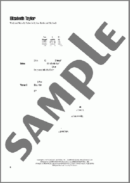 Elizabeth Taylor(Taylor Swift) 楽譜 ギター(コード) ダウンロード