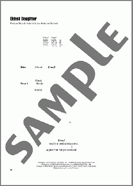 Eldest Daughter(Taylor Swift) 楽譜 ギター(コード) ダウンロード