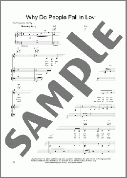 Why Do People Fall In Love?(Linda Eder) 楽譜 ピアノ & ボーカル & ギター ダウンロード