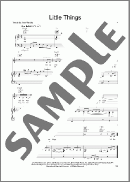 Little Things(Linda Eder) 楽譜 ピアノ & ボーカル & ギター ダウンロード
