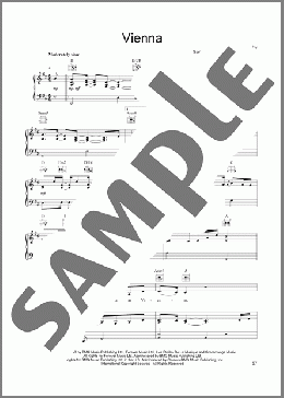 Vienna(Linda Eder) 楽譜 ピアノ & ボーカル & ギター ダウンロード