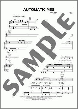Automatic Yes (feat. John Mayer)(Zedd/Zedd feat. John Mayer) 楽譜 ピアノ & ボーカル & ギター ダウンロード